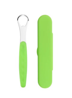 INSENSE Tongue scraper, stainless steel hollow tongue cleaner, tongue brush tongue scraper with box  - Image 1