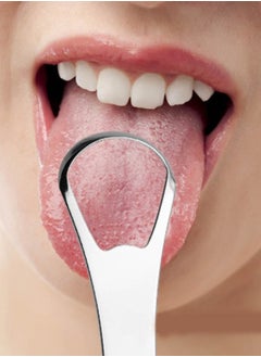 INSENSE Tongue scraper, stainless steel hollow tongue cleaner, tongue brush tongue scraper with box  - Image 3