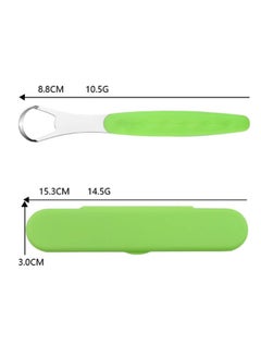 INSENSE Tongue scraper, stainless steel hollow tongue cleaner, tongue brush tongue scraper with box  - Image 5