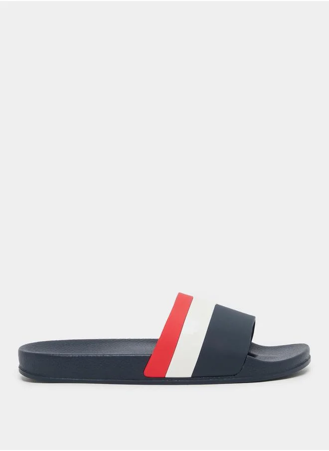 Take Two Take Two Striped Color Block Slipper
