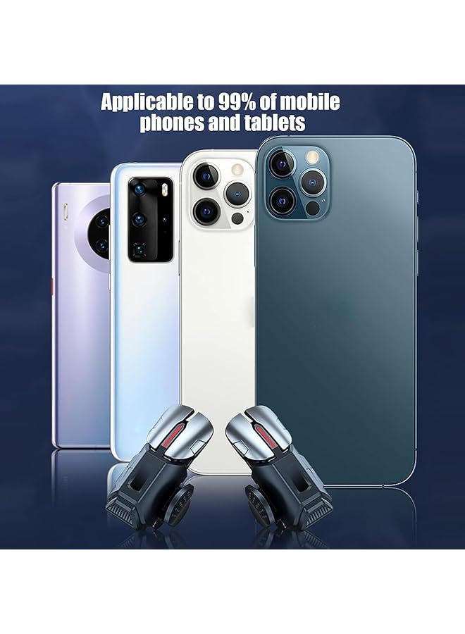 X spring Mobile Gaming Triggers Game Accessories 6 Finger Trigger Sensitive Game Controller Shoot Target Buttons Smartphone Game Controller Gamepad Compatible Most Mobile Phones On The Market - Image 5