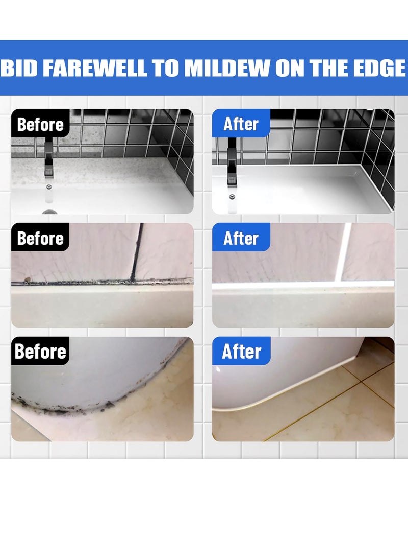 SYOSI Tile Grout Paint Cement Crack Filler Grout Sealer for Shower Tile Floor Tile and More Complete Solution for Filling Cracks and Gaps in Tile Surfaces Easy and Safe to Use White  - Image 3