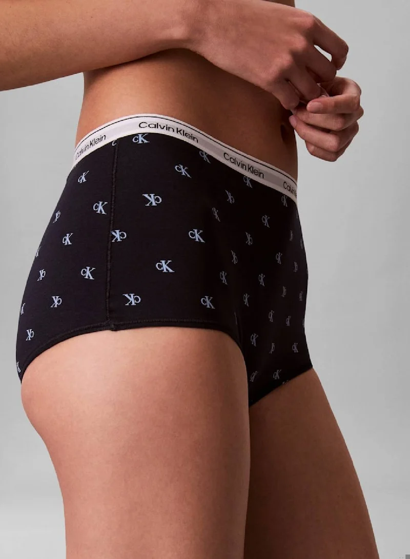 Calvin Klein DIAMOND LOGO SHORELINE/BLUE DESCENT Boy Shorts - Icon Logo for Women | Best Price UAE