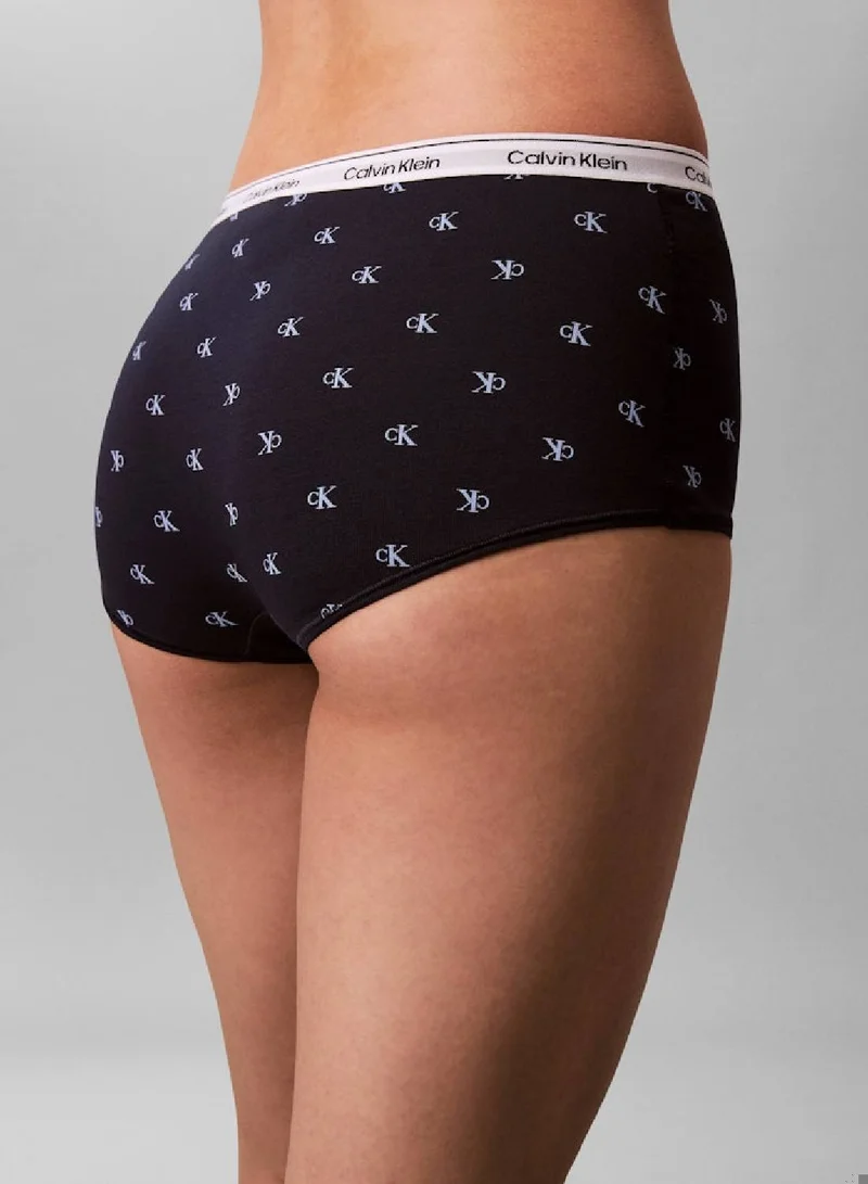 Calvin Klein DIAMOND LOGO SHORELINE/BLUE DESCENT Boy Shorts - Icon Logo for Women | Best Price UAE
