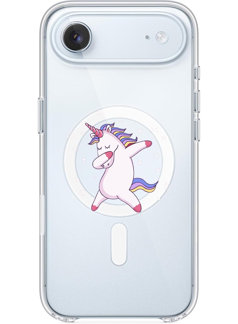 Theodor Magnetic Case for Apple iPhone 17 Air Compatible with MagSafe Wireless Charging, Shockproof Phone Bumper Cover - unicorn - Image 1