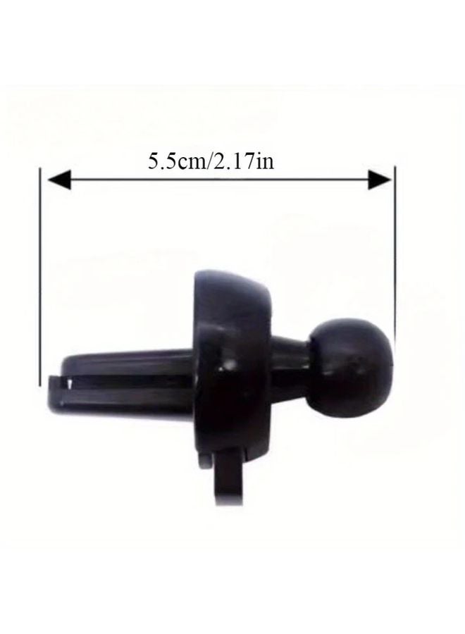 حامل هاتف سيارة عالمي أسود قابل للدوران 360 درجة مع مشبك فتحة التهوية تصميم مضاد للسقوط - Image 4