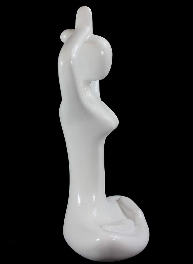 Seraphic Yoga Mountain Pose Statue/Sculputure Gifts for Women, Home or Room Decor, White Prayer Hands Statues/Figurines, 8" Tall - Image 4