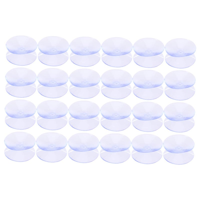 24 Pcs Clear Dual Suction Cup Pads Slip Mats For Glass Table Spacers Home Decor - Image 2