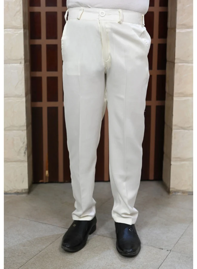 BT DEZINES Boys Cream Satin Floral Sherwani & Pants Set