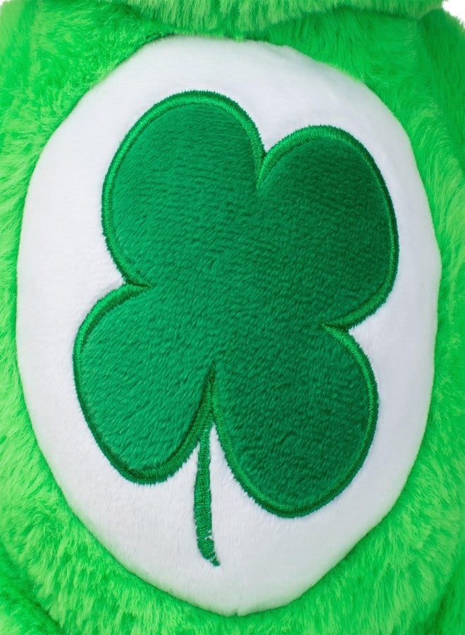 Care Bears 14" Good Luck Bear Plushie - Medium Size - Green Plush for Ages 4+ - Perfect Stuffed Animal Holiday, Birthday Gift, Super Soft and Cuddly - Gift For Girls and Boys, Collectors - Image 2