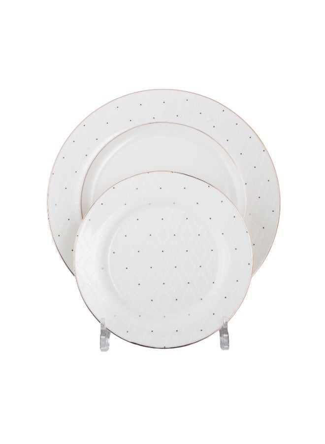 دانيا ✨ طقم سفرة بورسلان فاخر — 70 قطعة تكفي لـ 6 أشخاص ✨ - Image 4