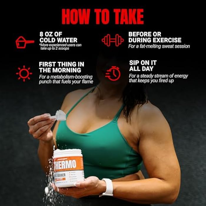 ProSupps Thermogenic Fat Burner Powder, Molten Mango - Weight Loss & Metabolism Booster Pre Workout Supplement for Women & Men - Supports Appetite Control & Boosts Energy - Gluten-Free - 25 Servings - Image 4