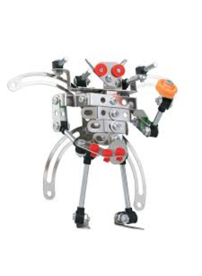 Dreamzon Space Robot Metal Assembly Building Kit – 144 PCS DIY STEM Educational Construction Toy for Kids Ages 8+ - Image 1