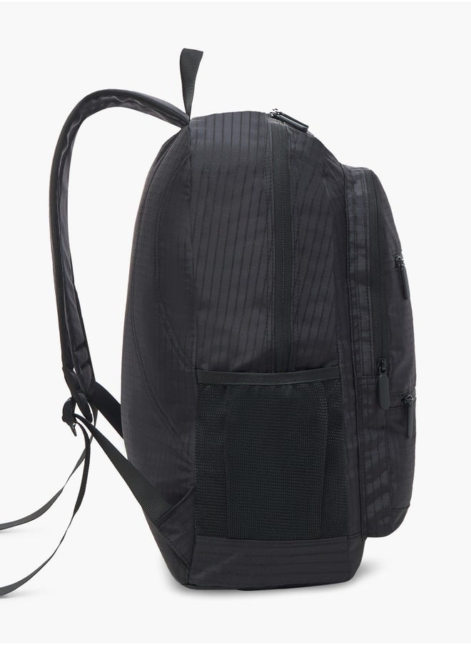 Lee Cooper حقيبة ظهر منقوشة بسحاب للإغلاق - 46x32x18 سم  - Image 3
