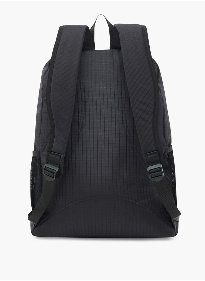 Lee Cooper حقيبة ظهر منقوشة بسحاب للإغلاق - 46x32x18 سم  - Image 4