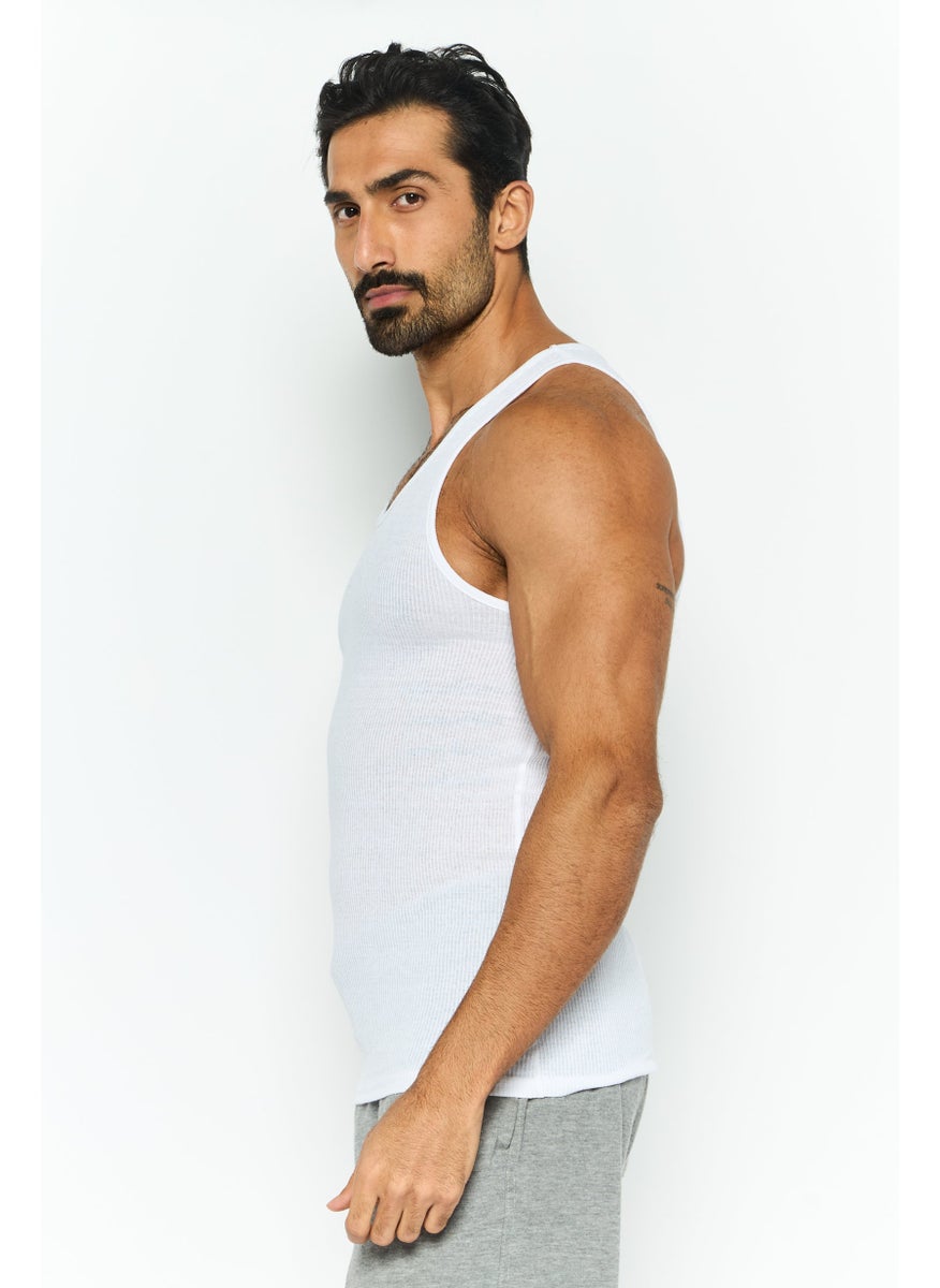 Men 4 Pack Sleeveless Ribbed Vests, White - pzsku/Z2AF21730F76D5CD15A16Z/45/_/1737641930/2148b525-a454-4823-879e-15b57c1ac9fc