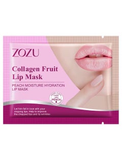 Zozu 15 Pcs Collagen Fruit Lip Mask Set Peach Moisturize Hydration Lip Mask Improve Chapped Lips and Lip Wrinkles Nourishing Smooth Fade Lip Lines Lip Mask Set for Women and Men All Skin Types  - Image 2