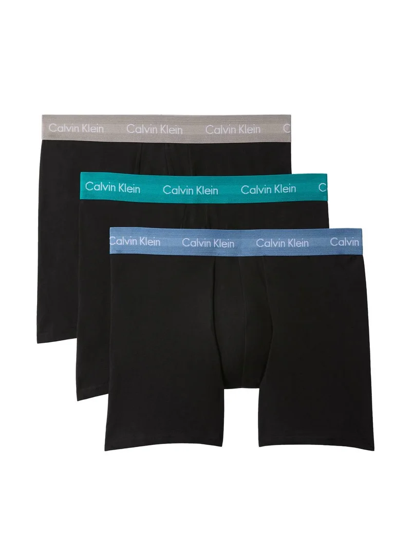 3 Pack Boxer Briefs - Cotton Stretch