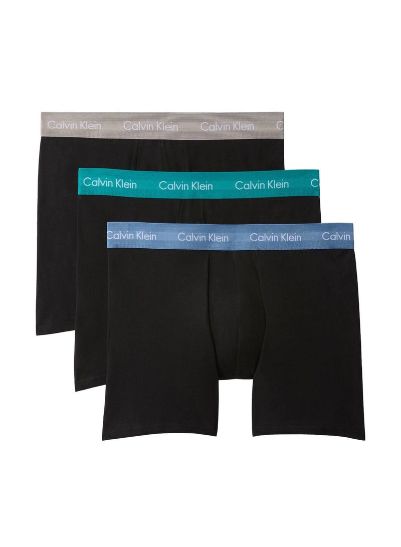 CALVIN KLEIN 3 Pack Boxer Briefs - Cotton Stretch - Image 1