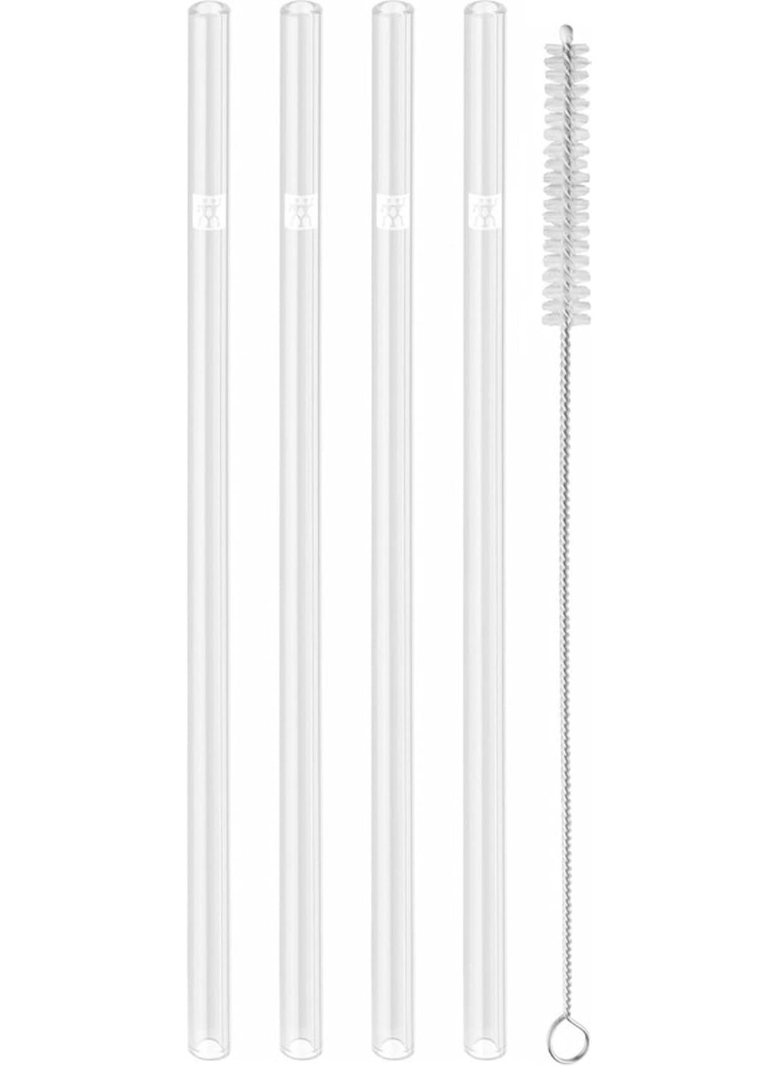 Zwilling ZWILLING Sorrento 5pc Straight Glass Straw Set  Clear  - Image 1