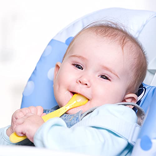 Plaskidy Plastic Toddler Spoons - Set of 16 Kids Spoons BPA Free/Dishwasher Safe - Image 5