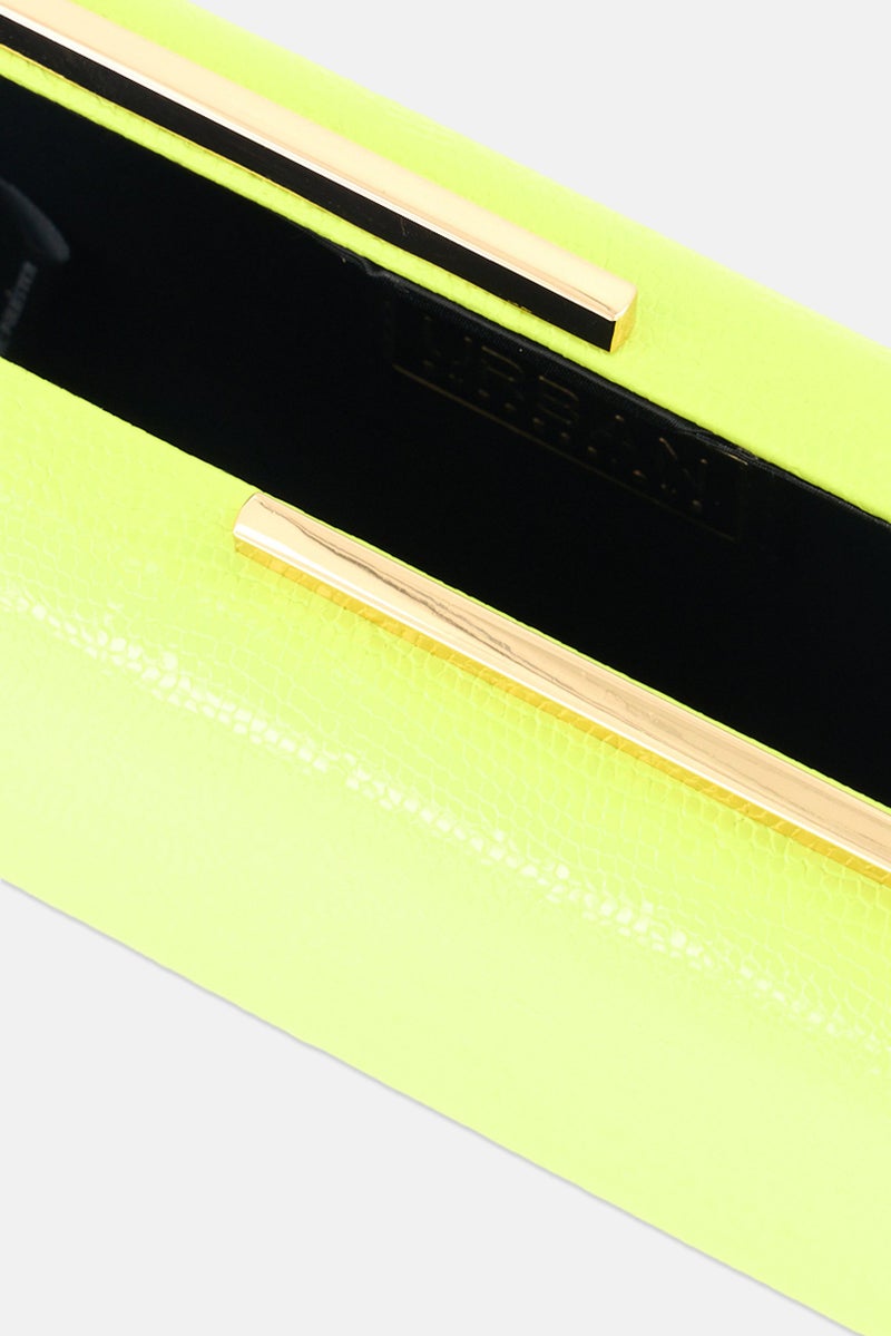 Urban Expressions Women Solid Cross Body Bag 19 L x 10 H x 3 W cm, Lime Green - Image 3