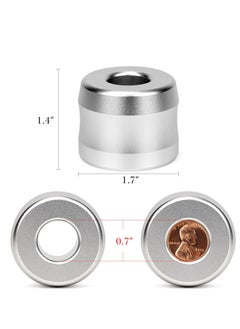 Linkidea Linkidea 2 Pack Safety Razor Stand, Opening Dia 0.7" (18.5mm) Men's Shaving Stand for Bathroom Countertops, Compatible with Gillette Mach 3 (Silver)  - Image 3