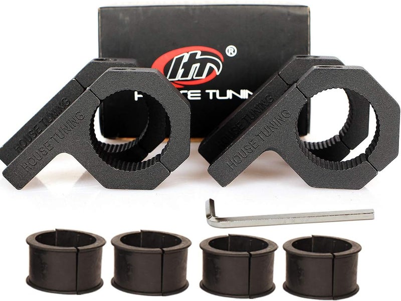HOUSE TUNING Bar Clamps 1.375 inch -4Pack,Tube Clamps Bracket 1 3/8" for Light Bar Mount - Image 1