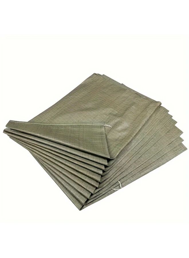 Gray Green Heavy Duty Woven Polypropylene Sand Bags 22x14 for Flood Hurricane Preparedness - Image 3