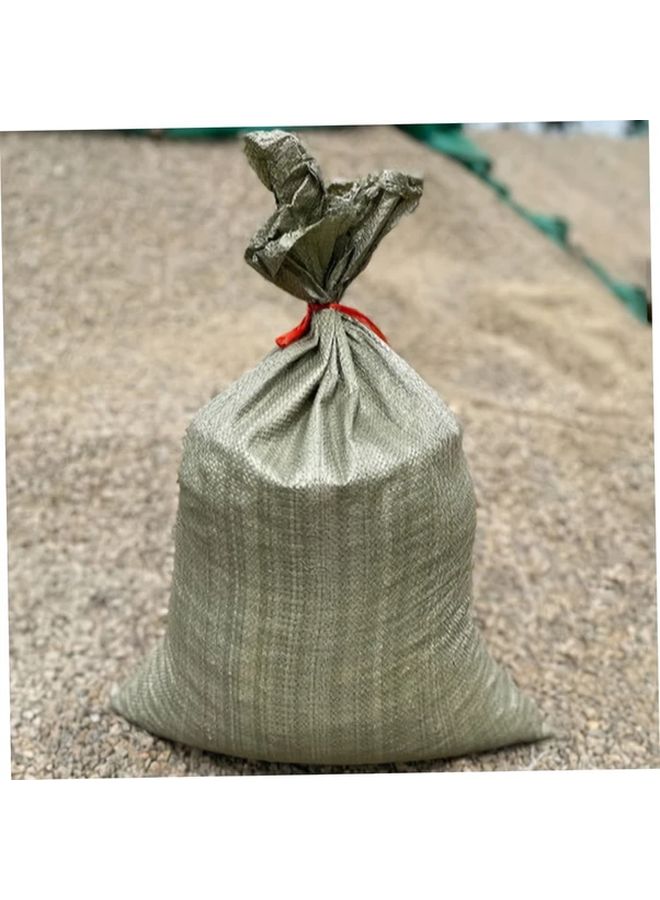 Gray Green Heavy Duty Woven Polypropylene Sand Bags 22x14 for Flood Hurricane Preparedness - Image 5