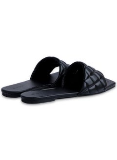 AMICA Allegra Women's Flat Leather Sandals with Quilted Design -Size 36  - Image 4