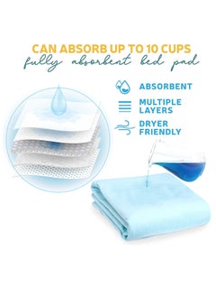 Medigen 25-Piece Disposable Changing Pads, Baby Underpads, Waterproof Diaper Changing Pads, Bed Table Protector Mat 90x60cm  - Image 2