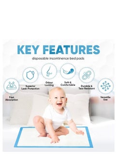 Medigen 25-Piece Disposable Changing Pads, Baby Underpads, Waterproof Diaper Changing Pads, Bed Table Protector Mat 90x60cm  - Image 5