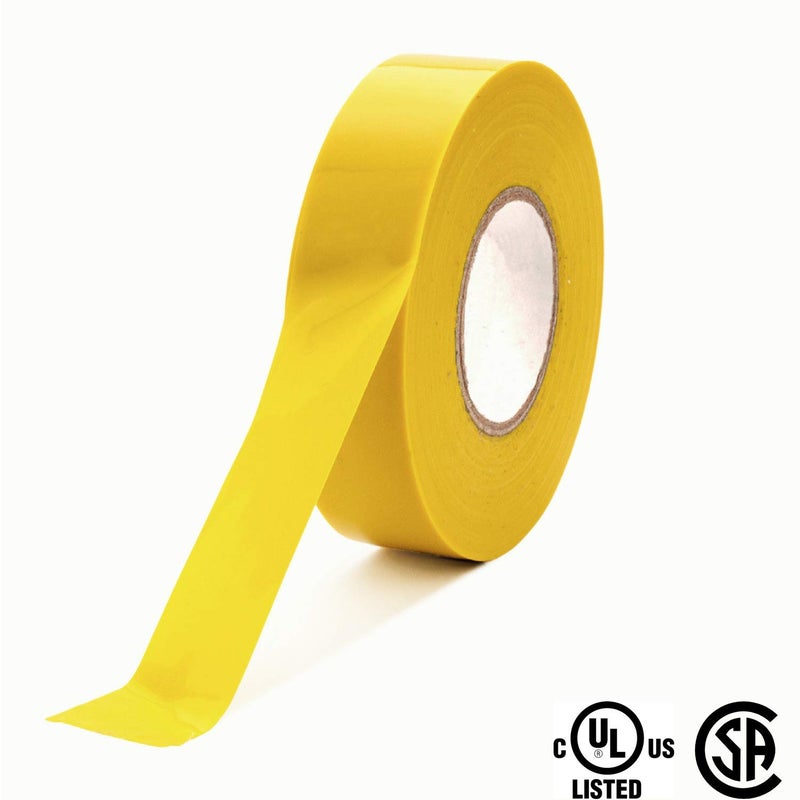 Xtricity Vinyl Yellow Electrical Tape 3/4 inch x 66 Ft for Electrical Insulation, Wire Bundling and DIY Repairs – Durable, Stretchy, General Purpose – Up to 600V (1 Pack) - Image 3