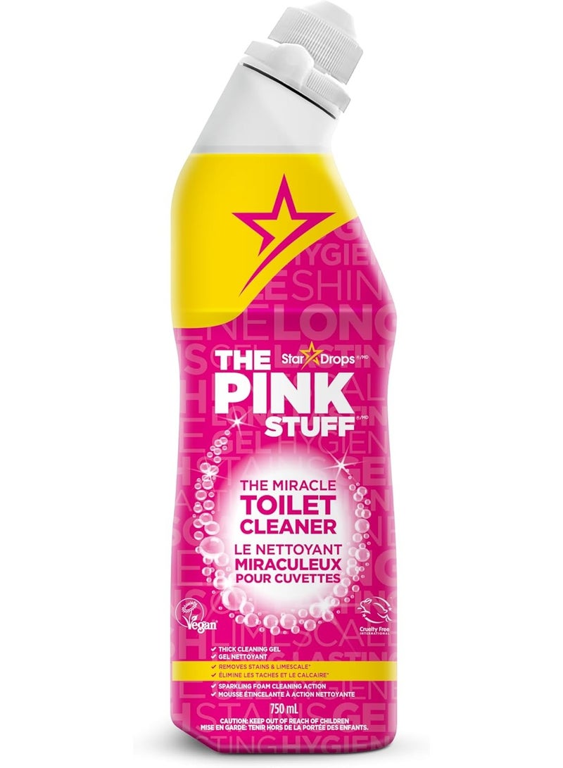 ذا بينك ستاف منظف المرحاض ذا بينك ستف (The Pink Stuff) سعة 750 مل – جل قوي لإزالة البقع يمنح المرحاض لمعانًا ونظافة مثالية – يزيل التكلسات والبقع الصعبة والروائح الكريهة مع عطر الراوند المنعش - Image 2