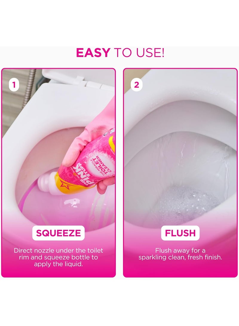 ذا بينك ستاف منظف المرحاض ذا بينك ستف (The Pink Stuff) سعة 750 مل – جل قوي لإزالة البقع يمنح المرحاض لمعانًا ونظافة مثالية – يزيل التكلسات والبقع الصعبة والروائح الكريهة مع عطر الراوند المنعش - Image 5