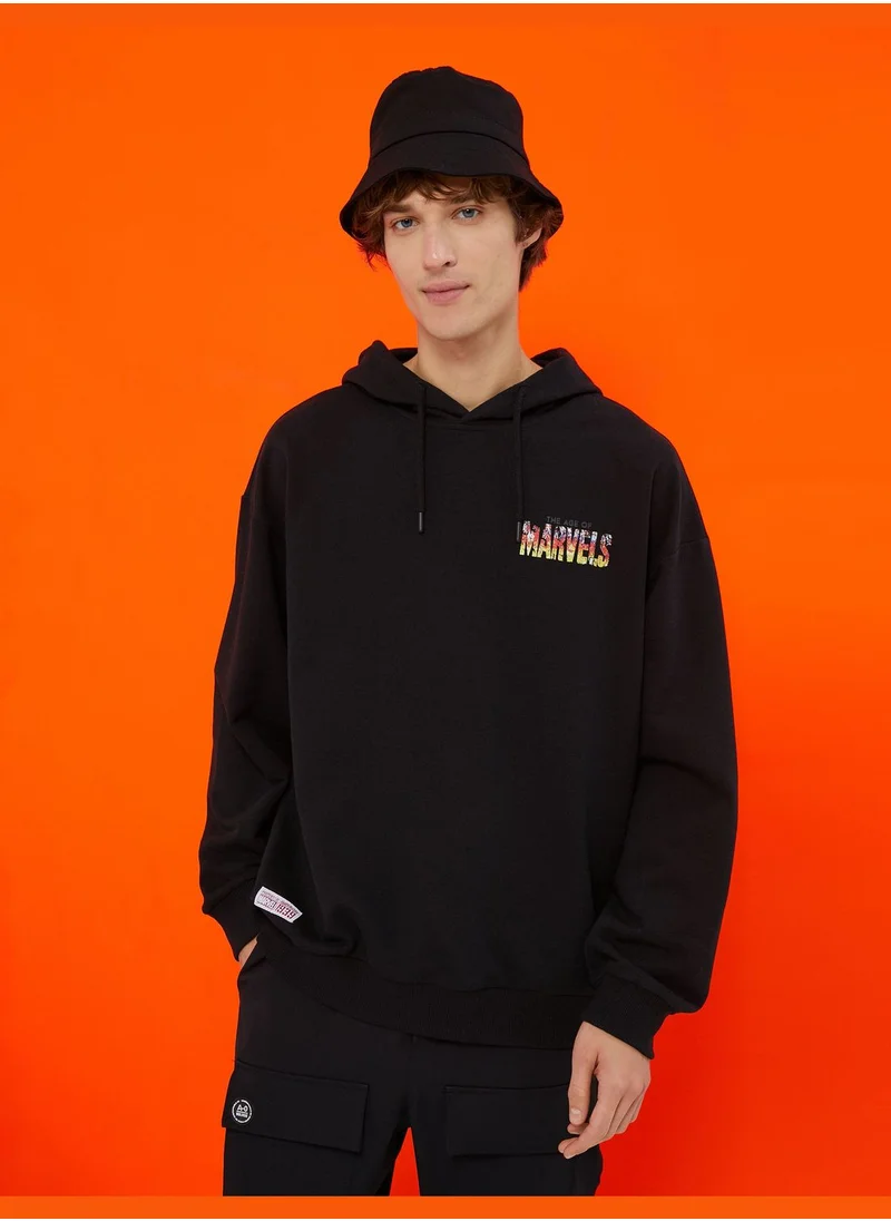 كوتون Marvel Hoodie Licenced Printed
