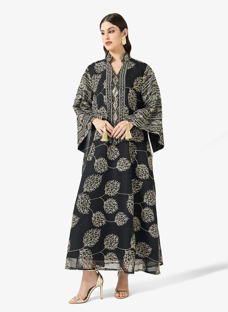 Khizana Embroidered Jalabiya - Image 1