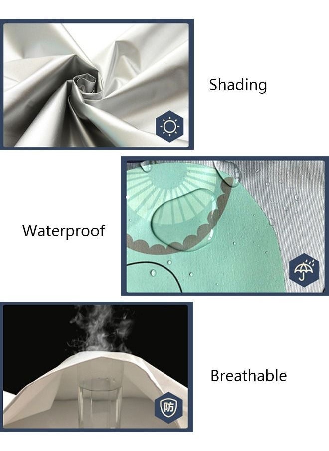Arabest Thick Fabric Washing Machine Cover Waterproof Dustproof Sunscreen Durable Washer Cover with Smooth Zipper and Velcro for Laundry Kitchen Home XL  - Image 4