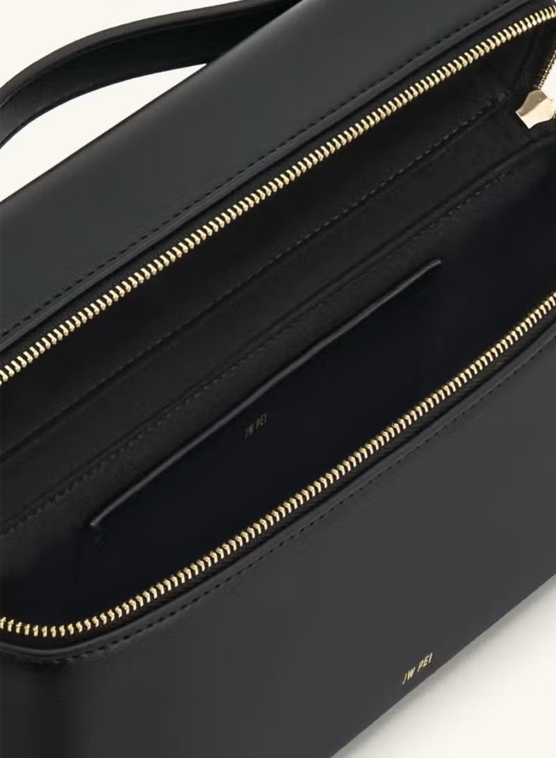 JW PEI Thea Tote Elegant temperament box hand-held commuting fashionable handbag（Black） - Image 3