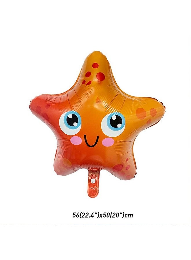 CheeseandU 44pcs Blue Number Balloon Set, Ocean World Animal Themed, Kids 2nd Birthday Party Decoration, Unisex, Reusable - Image 4