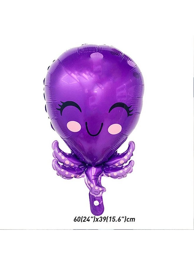 CheeseandU 44pcs Blue Number Balloon Set, Ocean World Animal Themed, Kids 2nd Birthday Party Decoration, Unisex, Reusable - Image 3