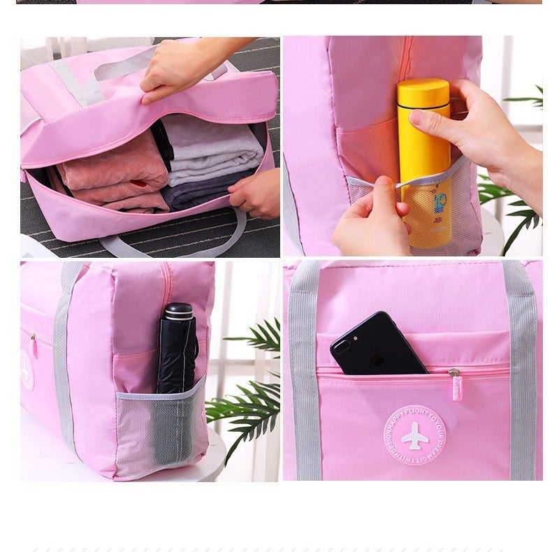Double-Layer Round Standard Aircraft Bag Travel Bag Portable Trolley Case Clothes Finishing Portable Storage Bag - Image 3