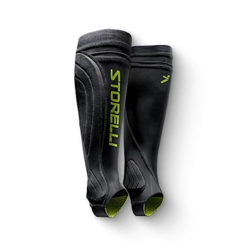 Storelli BodyShield Leg Guards Premium Compression Shin Guard Sleeves for Soccer Players Impact Protection UVResistant SweatWicking Unisex 1 Pair Black Youth Small - Image 2