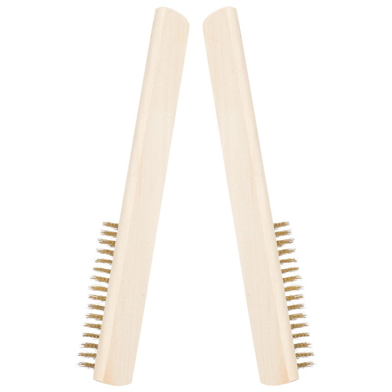 2Pcs Steel Wire Brush For Rust Removal And Surface Preparation With Soft Bristles - Image 2