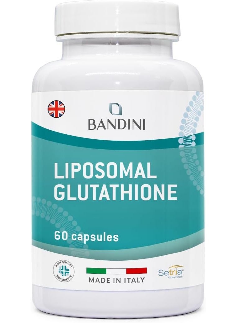 بانديني جلوتاثيون ليبوزومي مخفض | L-Glutathione Setria® – امتصاص أفضل، مضاد للأكسدة، إزالة السموم ومكافحة الشيخوخة لحماية الخلايا المثلى – 60 كبسولة - Image 1
