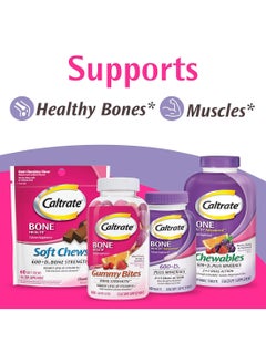 Caltrate 600+D3 Calcium And Vitamin D Supplement Tablet 60 Count 600 Mg  - Image 2