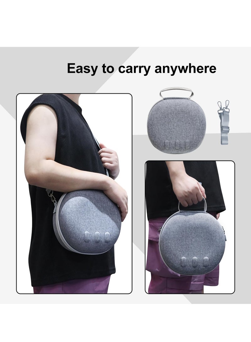 Hard Carrying Case Compatible with Meta Quest 3, Protect Gaming Headset and Controllers Accessories, for Travel and Home Storage, Not Fit for Official Elite Strap, Gray - Image 4