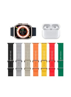 Marakoko The Package Is the Smartest Ultra Watch 2.2 Inches Supports Wireless Charging Supports Sports Modes And Calls With Seven Bracelets And Headphones  - Image 3