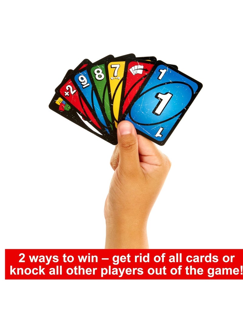 Mattel Games UNO Show ‘em No Mercy Card Game for Kids, Adults & Family Parties and Travel With Extra Cards, Special Rules and Tougher Penalties  - Image 5